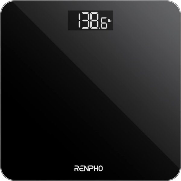 Balança de Casa de Banho Digital RENPHO Alta Precisão 180 kg/400lb Preto Core 1S