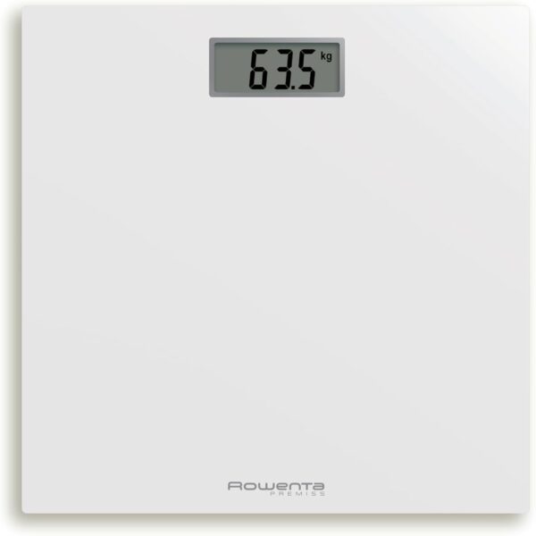 Balança Digital Rowenta Premiss BS1401, 150 Kg Ultra Fina Vidro Temperado Automática 30x30 cm