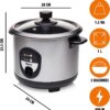 (1L) Arrozeira Tristar RK-6126 com Função Manter Quente e Antiaderente - Prateado