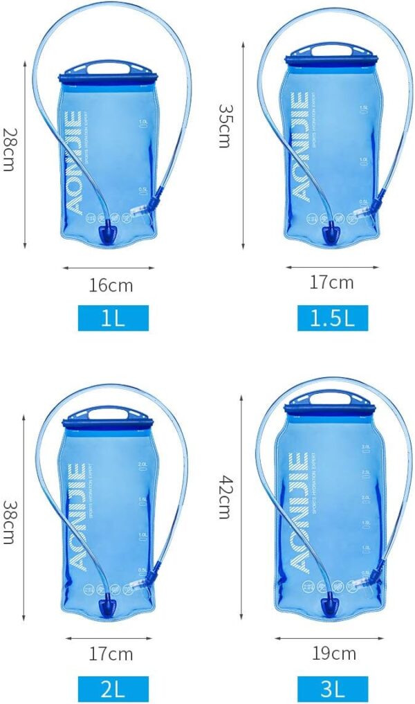 (2 L) Bolsa de Hidratação Portátil AONIJIE para Corrida Ciclismo e Caminhada (PEVA)