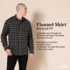 (XL) Camisa de Flanela Amazon Essentials Homem Manga Comprida Tamanho Xadrez Escocês Vermelho