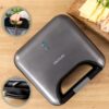 Sanduicheira Cecotec Rock’nToast Combo 800 W 2 Sanduíches Inoxidável Placas Antiaderentes
