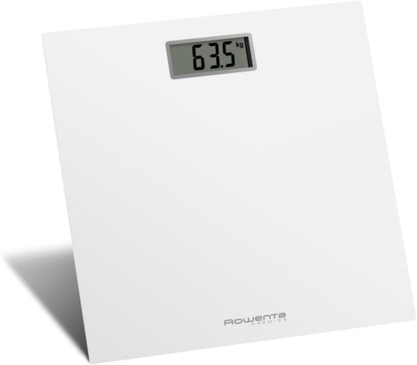 Balança Digital Rowenta Premiss BS1401, 150 Kg Ultra Fina Vidro Temperado Automática 30x30 cm