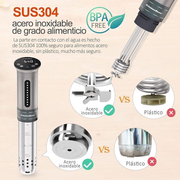 Sous Vide Roner KitchenBoss 1100 W IPX7 Imersão Cozinha A Baixa Temperatura