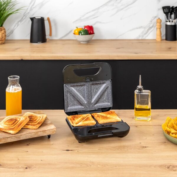 Sanduicheira Cecotec Rock’nToast Combo 800 W 2 Sanduíches Inoxidável Placas Antiaderentes