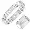 Pulseira em Aço Inoxidável com Detalhe Crocodilo e Estilo Desportivo Icónico 12mm x 21,5 cm