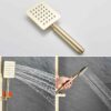 Conjunto de Duche 3 em 1 Dourado Escovado 1156 Rainfall Exposed