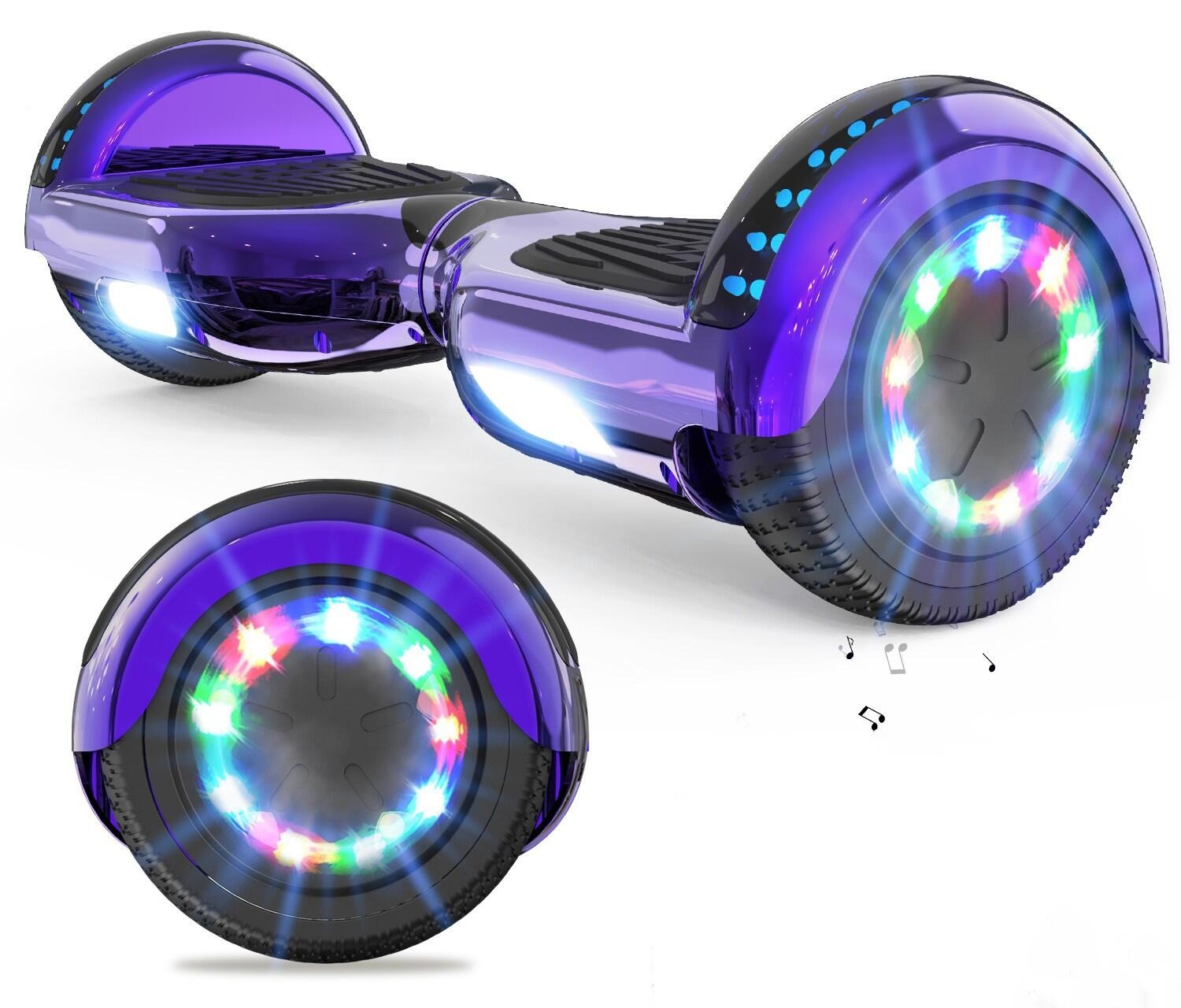 RCB Hoverboard de 6,5 Polegadas com Bluetooth e Luzes LED RCB-WJ1