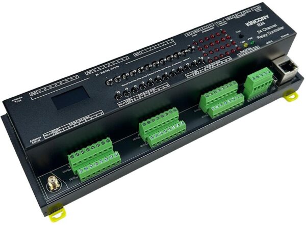 Controlador Inteligente 24 Canais Relé ESP32-S3 Ethernet RS485 KinCony B24