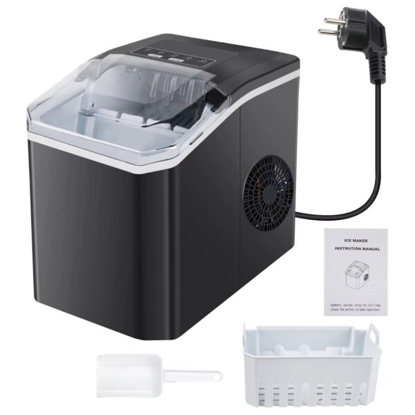 F126X3021_paste_1780585558589_6 Máquina de Gelo 12kg/24h 2 Tamanhos de Cubos Preparação em 6 Minutos Autolimpante