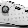 (40) Sapatos de Ciclismo ROCKBROS CR5 Sola de Carbono Compatíveis SPD/Look - Branco