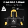 F126X3035_paste_1780586305845_2 Travas para Pedais ROCKBROS Compatíveis com Shimano SPD-SL Flutuação 6º - Amarelo