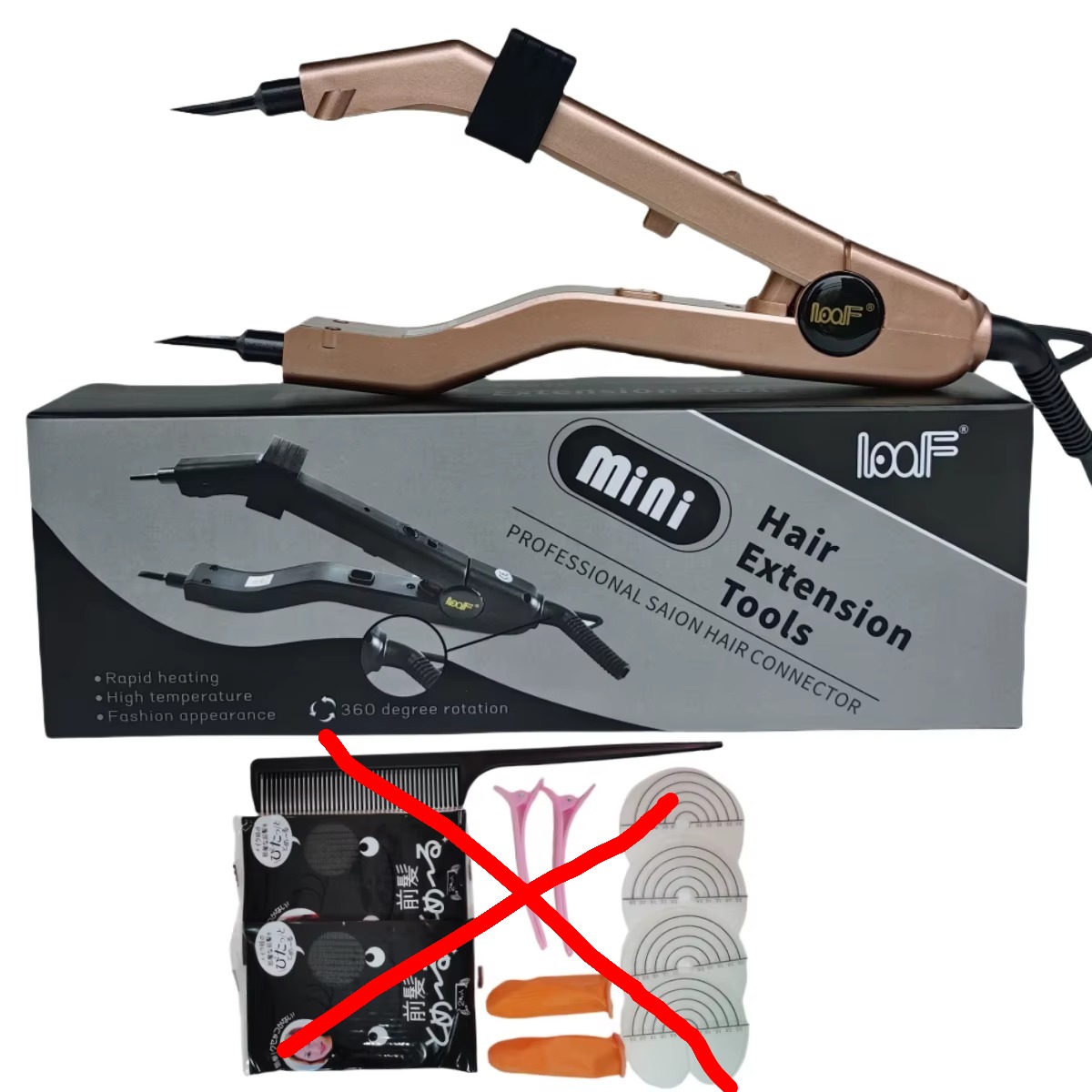 Alicate de Extensão de Cabelo Queratina L609 Fusão Térmica Bivolt Profissional