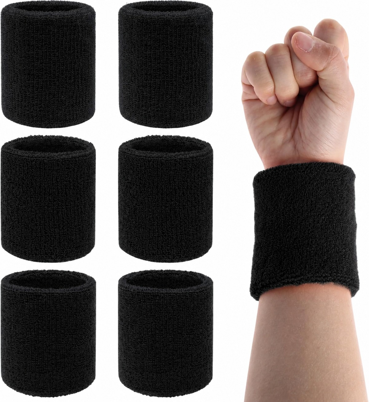 Punhos para Suor Absorventes e Elásticos Pack 6 Unidades Ormromra ZADEWK-332