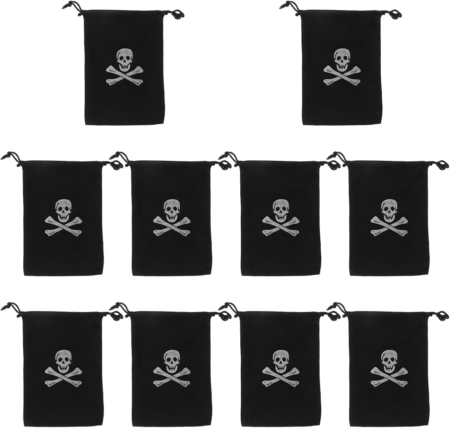 Sacos de Brinde FAVOMOTO Conjunto de 10 Unidades Estampado Pirata para Festas e Doces