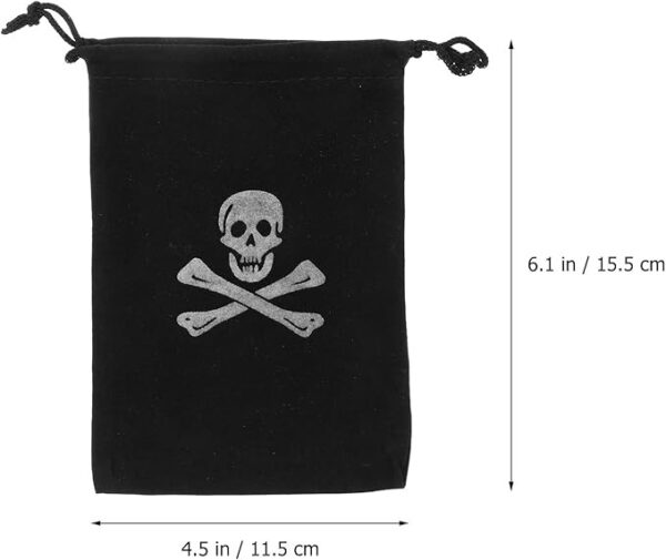 Sacos de Brinde FAVOMOTO Conjunto de 10 Unidades Estampado Pirata para Festas e Doces