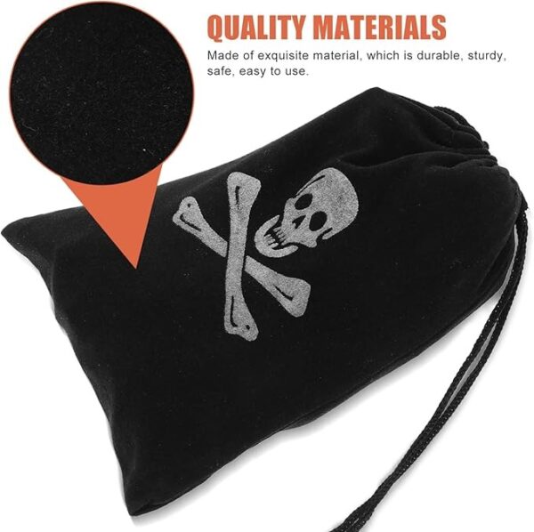 Sacos de Brinde FAVOMOTO Conjunto de 10 Unidades Estampado Pirata para Festas e Doces