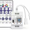 F126X3062_paste_1780587728348_0 Controlador LED Wi-Fi Magic Home 28Key RGB Pixel Alexa e Google Home - Branco