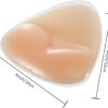 (10cm) Almofadas de Silicone Hestya Push-Up Invisíveis para Soutien - Bege/Transparente
