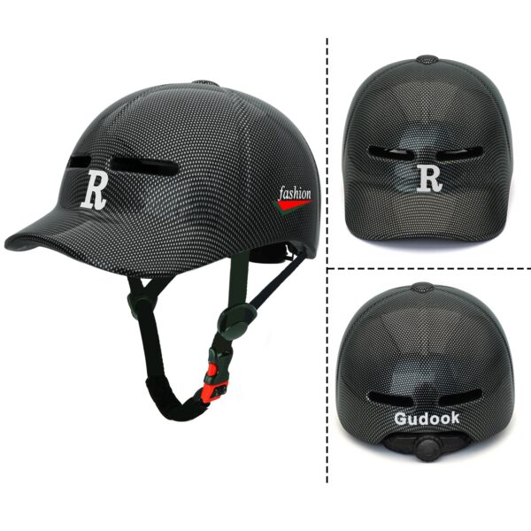 F126X3065_paste_1780587992485_0 (54-57cm) Capacete de Ciclismo Ajustável Estilo Boné Lazer BTT GUDOOK