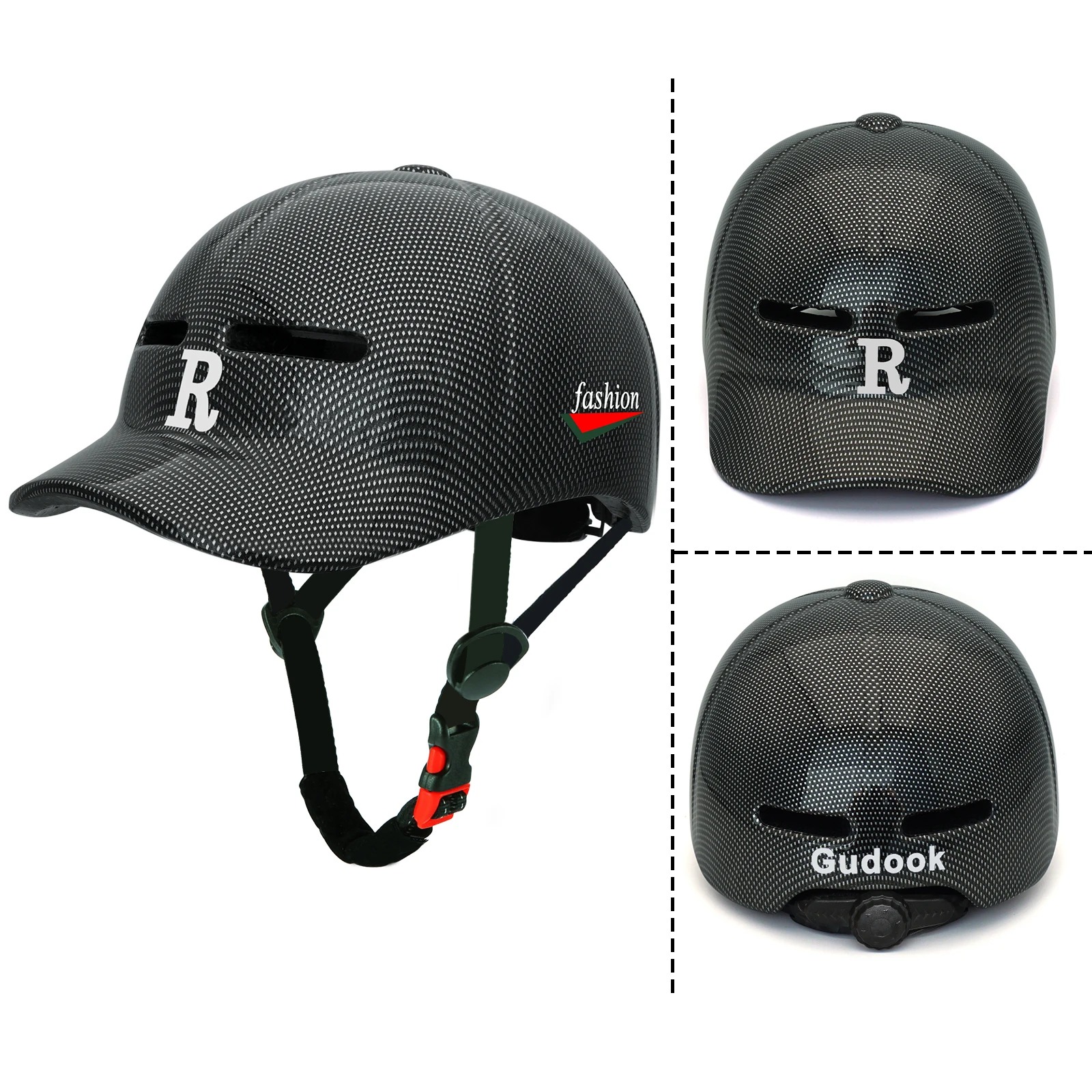 (54-57cm) Capacete de Ciclismo Ajustável Estilo Boné Lazer BTT GUDOOK