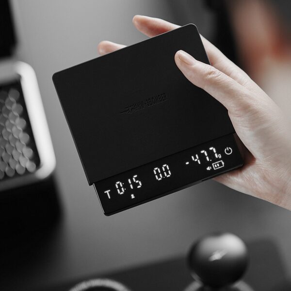 Balança de Café MHW-3BOMBER Cube 3.0 Pro Precisão 0.1g com Fluxo Real - Preto