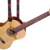 F126X3073_paste_1780588441820_3 (x5) Correia para Guitarra Ukam AM0703 Gancho Duplo Ajustável 100-152cm - Preto/Vermelho