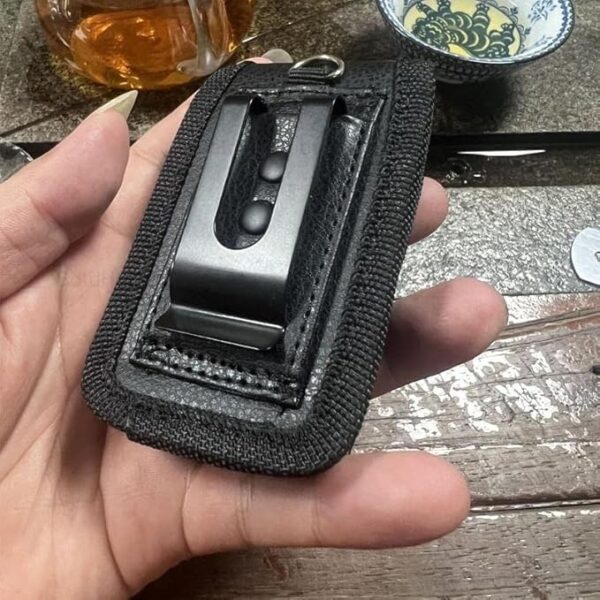 Bolsa de Cintura Nokia 2760 Dwdzey com Clip para Cinto em Pele - Preto