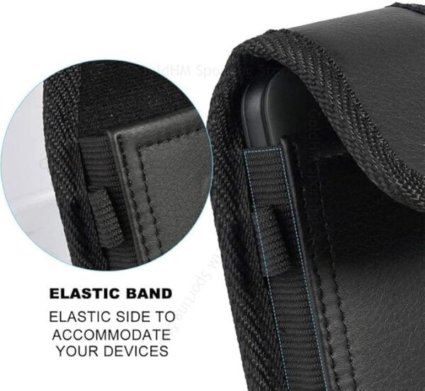 Bolsa de Cintura Nokia 2760 Dwdzey com Clip para Cinto em Pele - Preto