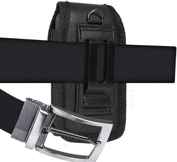 Bolsa de Cintura Nokia 2760 Dwdzey com Clip para Cinto em Pele - Preto