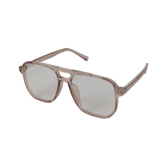 Óculos de Sol Oversized com Lentes Espelhadas e Armação Translúcida