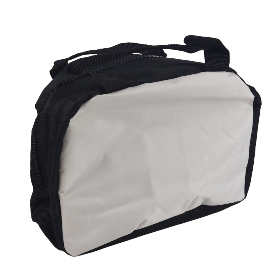 Bolsa Térmica Em Tecido 25x20x10cm  - Preto e Branco