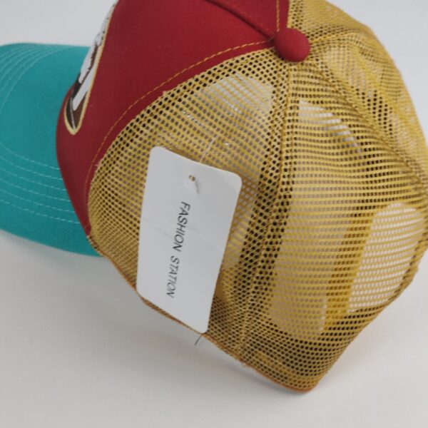 Boné de Rede Trucker Futebol com Bordado e Fecho Snapback - Preto