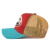 Boné de Rede Trucker Futebol com Bordado e Fecho Snapback - Preto