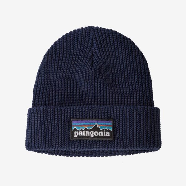 Gorro Patagonia de Malha Azul-Marinho Estilo Outdoor e Montanha