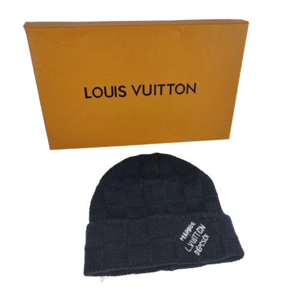 Gorro Premium de Malha Quadriculada Estilo Maison Francesa de Luxo