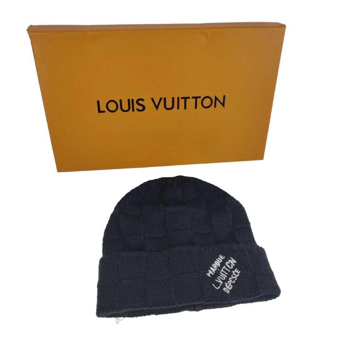 Gorro Premium de Malha Quadriculada Estilo Maison Francesa de Luxo
