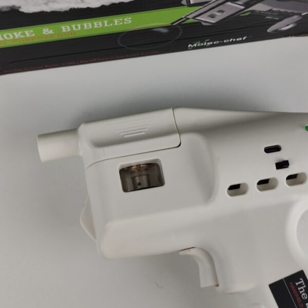 Pistola de Defumação 5 Sabores e Bolhas Comestíveis Gourmet Cocktail Smoked Bubble Gun