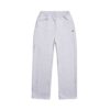 F126X3106_1780493510860_0 Calças de Fato de Treino Streetwear 6PM+ Open Leg Logo Embroidery Algodão - Cinzento Claro