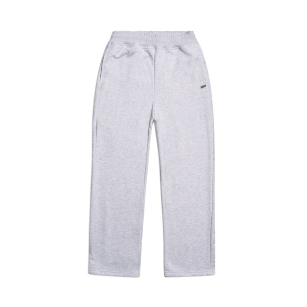 F126X3106_1780493510860_0 Calças de Fato de Treino Streetwear 6PM+ Open Leg Logo Embroidery Algodão - Cinzento Claro
