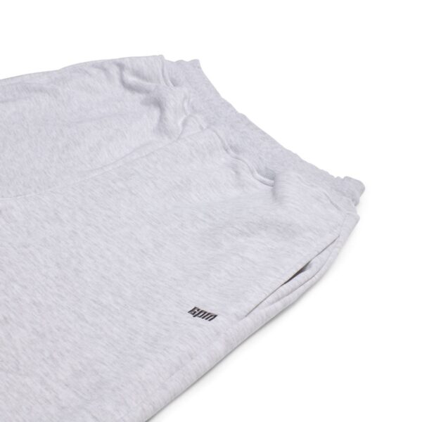 F126X3106_1780493591949_1 Calças de Fato de Treino Streetwear 6PM+ Open Leg Logo Embroidery Algodão - Cinzento Claro