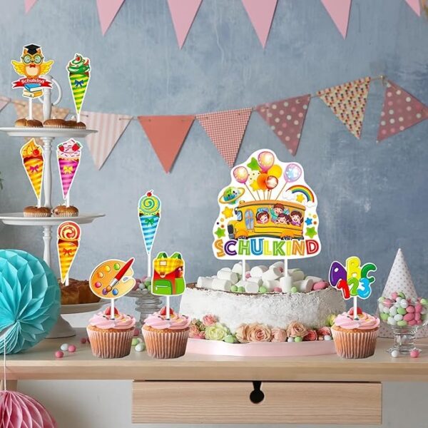F126X3113_paste_1780591333137_2 (20 Packs) Decoração de Bolo 19 Peças ABC 123 Primeiro Dia de Aulas YAXZIM 1