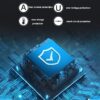 (x2) Bateria Externa para VR Tosuny 5000mAh para Meta Quest 2 Autonomia 2-4h - Preto
