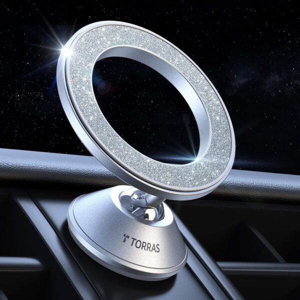 Suporte Magnético Telemóvel Carro Bling MagSafe para Tablier - Preto
