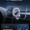 Suporte Magnético Telemóvel Carro Bling MagSafe para Tablier - Preto