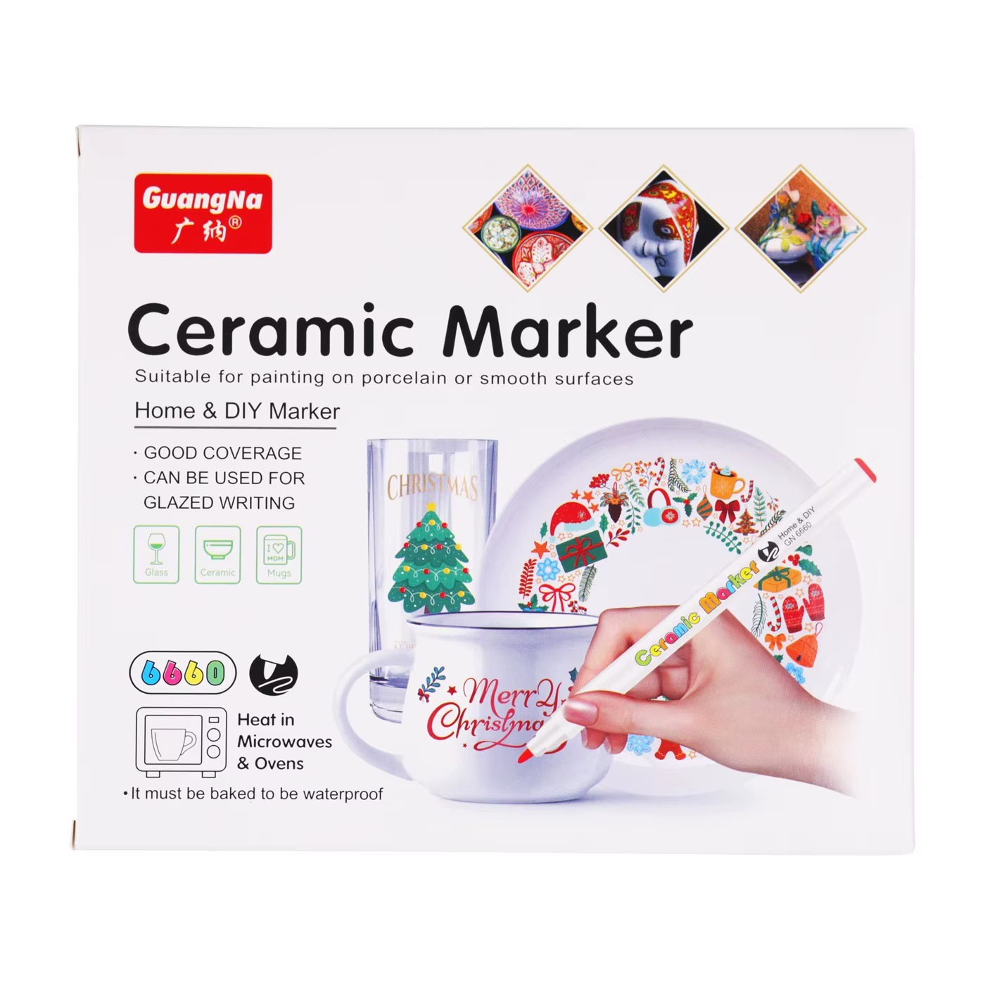 Caneta para Cerâmica Pintura Underglaze Marcador DIY TY001 12 Cores