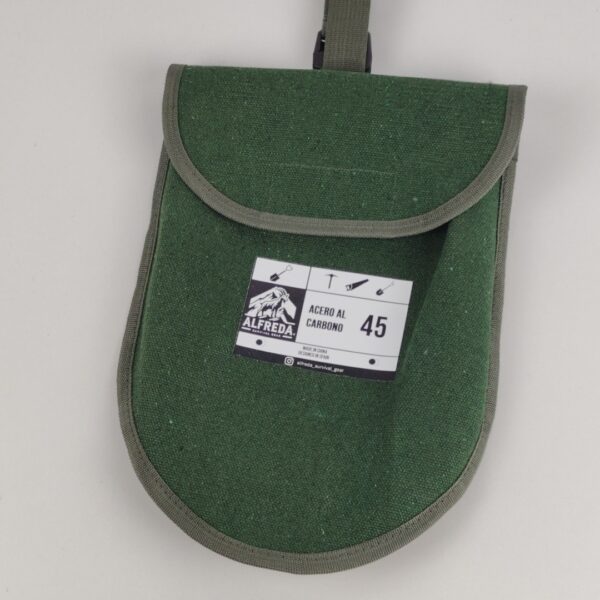 F126X3127_1780497618888_1 (10 Uni.) Bolsa Verde de Transporte para Pá de Campismo e Sobrevivência 29x20 cm