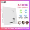 F126X3152_paste_1780511473858_0 Ponto de Acesso Dual-Band 2.4/5GHz AC1200 PoE 48V Kuwfi Wall Plate