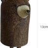 Carrilhão de Vento Urso Rústico em Resina para Jardim e Alpendre - Castanho YOUGE