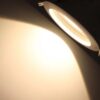 (x11) Projetor LED de Embutir COB Regulável 5W com Driver - Branco Quente